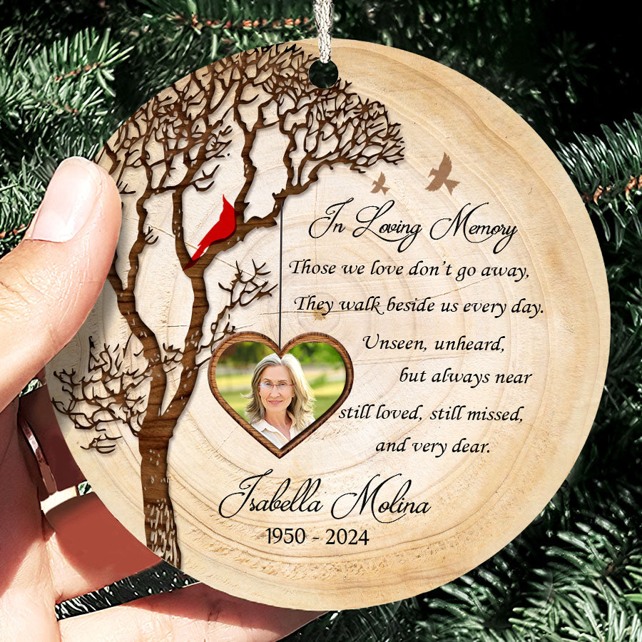 In Loving Memory Custom Memorial Photo Ornament