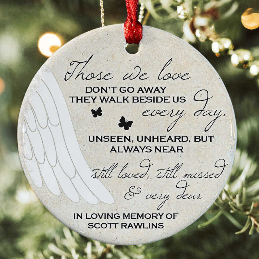 Angel Wings Ornament for Loss of Loved One