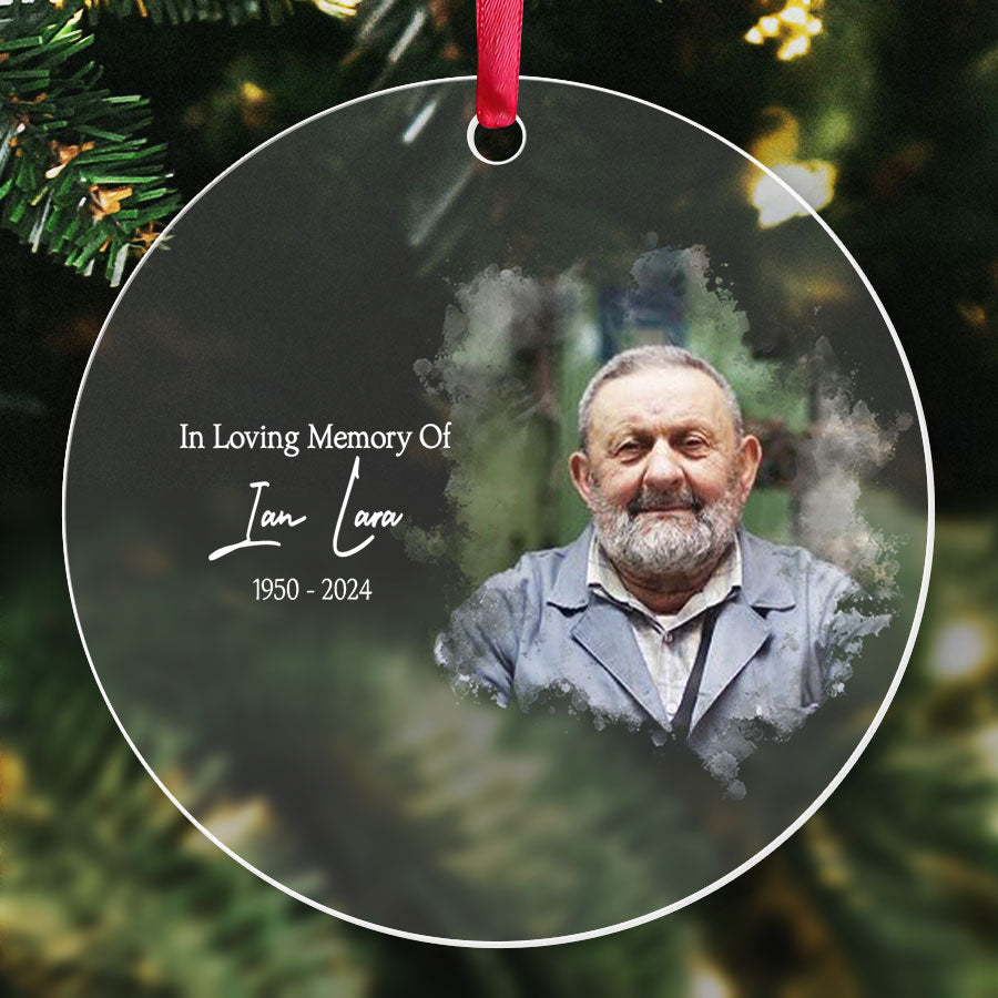 In Loving Memory Acrylic Ornament With Picture