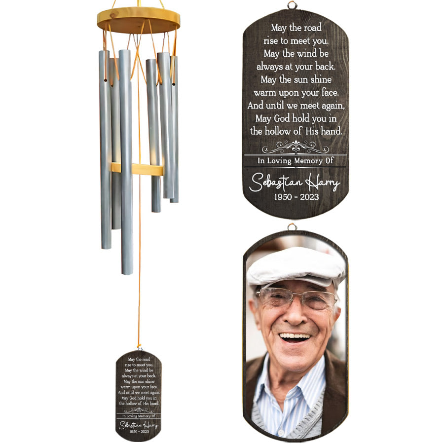 Chiming In Personalized Sympathy Wind Chime | In Loving Memory Wind Chimes | May ...