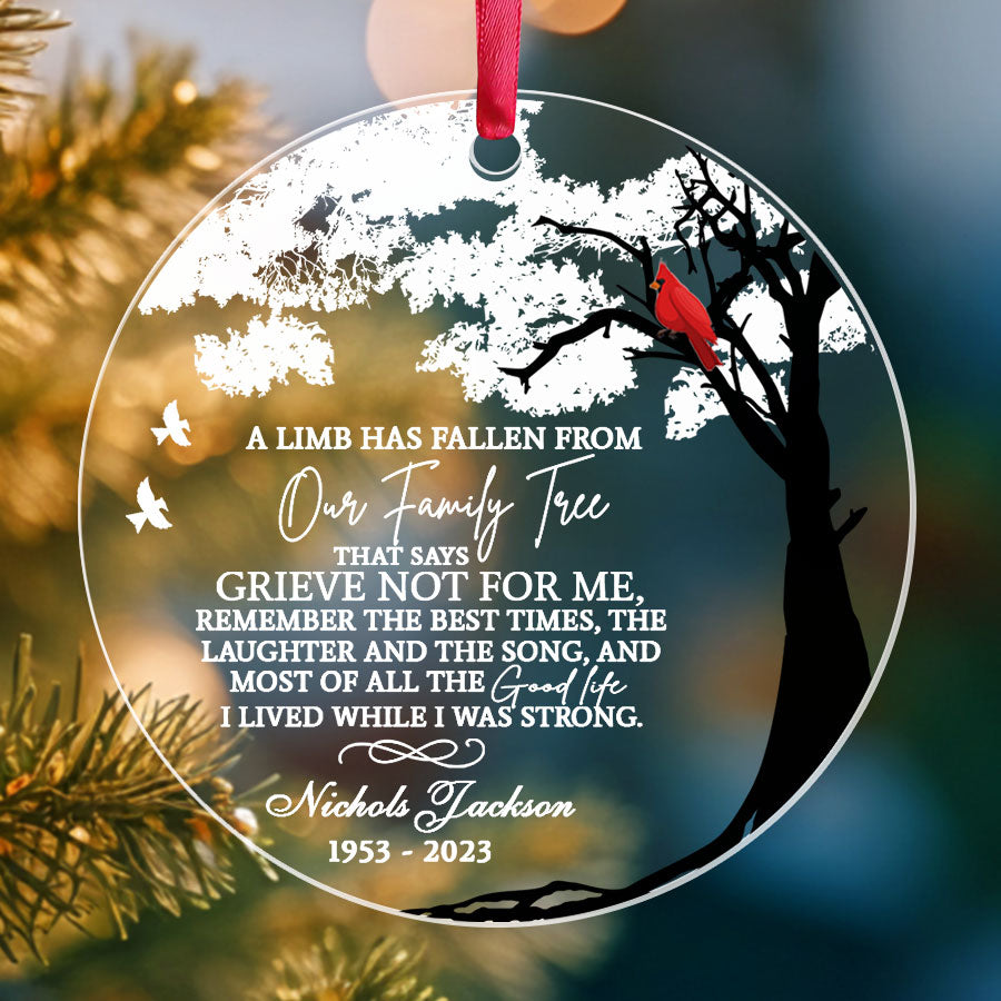 A Limb Has Fallen From The Family Tree Ornament | Red Cardinal ...