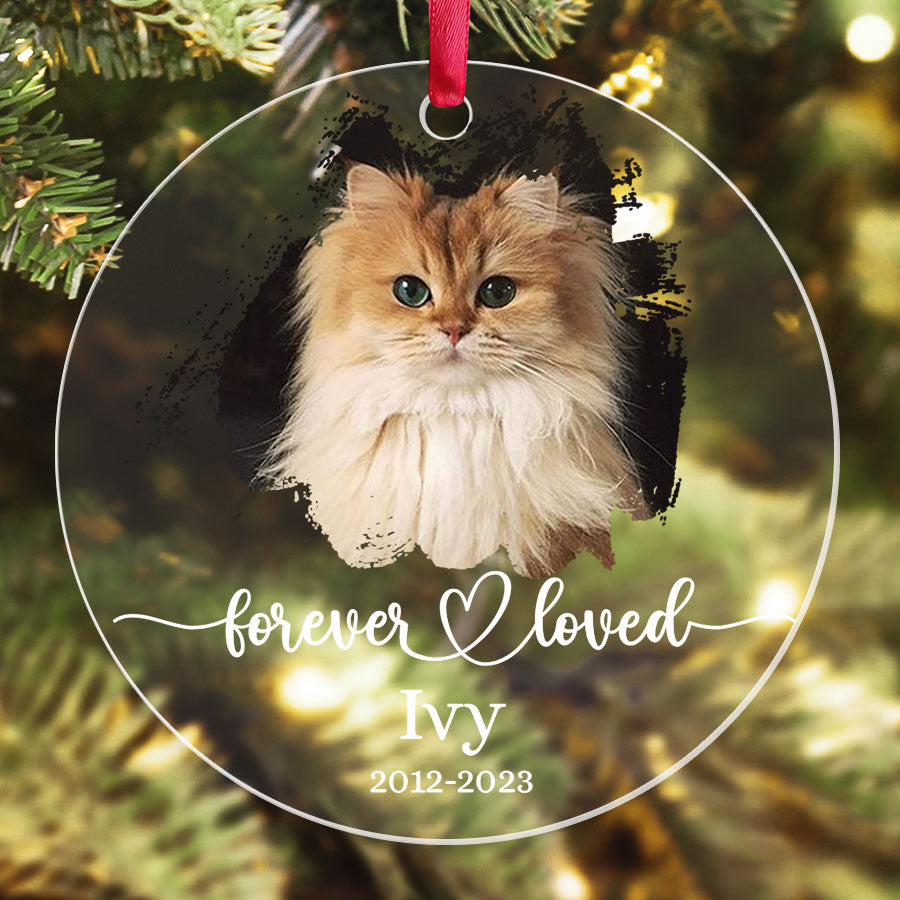 Cat Memorial Ornament Photo