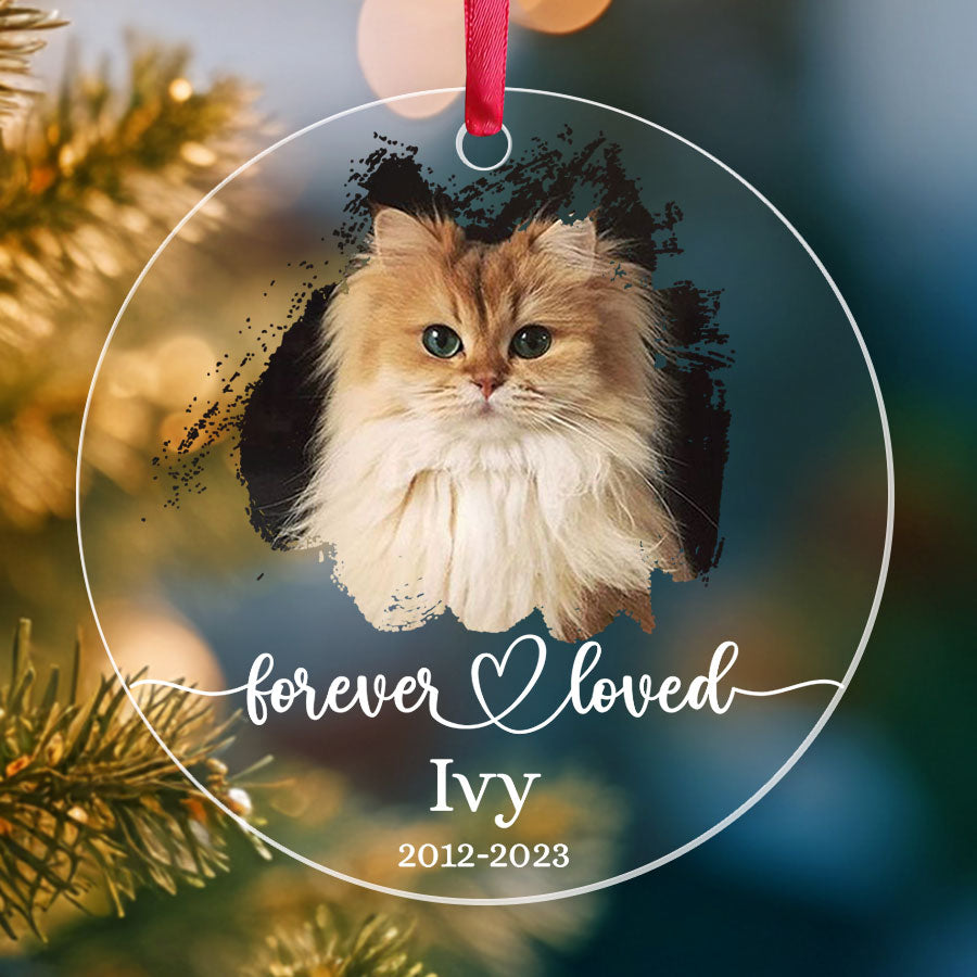 Cat Memorial Ornament Photo