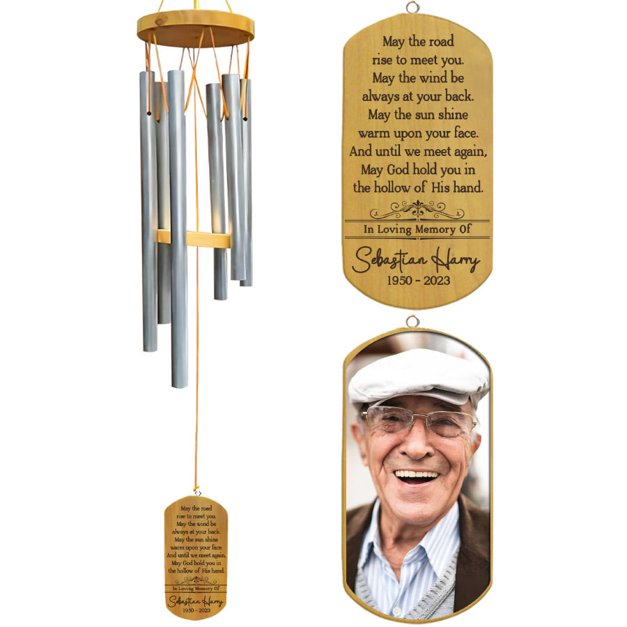 Photo Memorial Wind Chimes Personalized