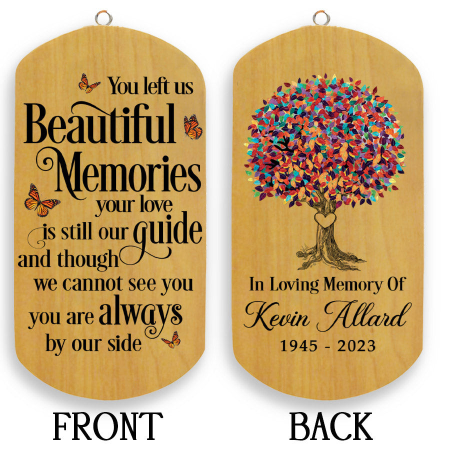 Personalized You Left us Beautiful Memory Memorial Wind Chimes