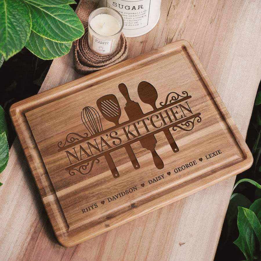 Custom Nana Gifts | Personalized Cutting Board For Grandma | Nana'S ...