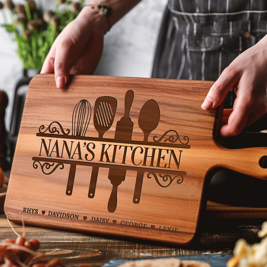 Custom Nana Gifts | Personalized Cutting Board For Grandma | Nana'S ...