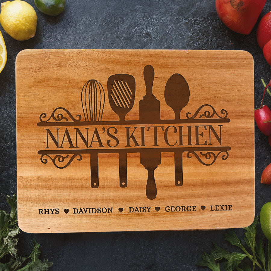 Custom Nana Gifts | Personalized Cutting Board For Grandma | Nana'S ...