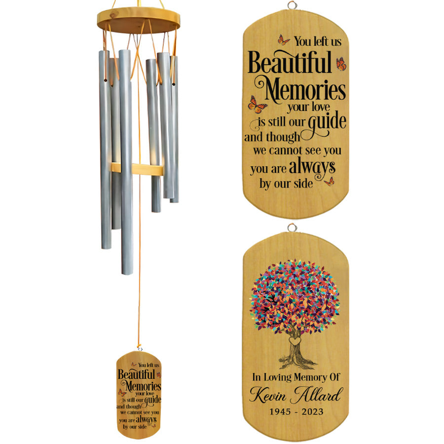 You Left us Beautiful Memory Memorial Wind Chimes