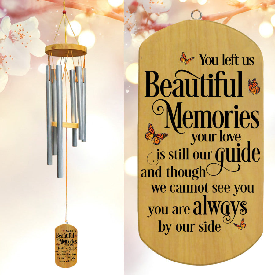 You Left us Beautiful Memory Memorial Wind Chimes