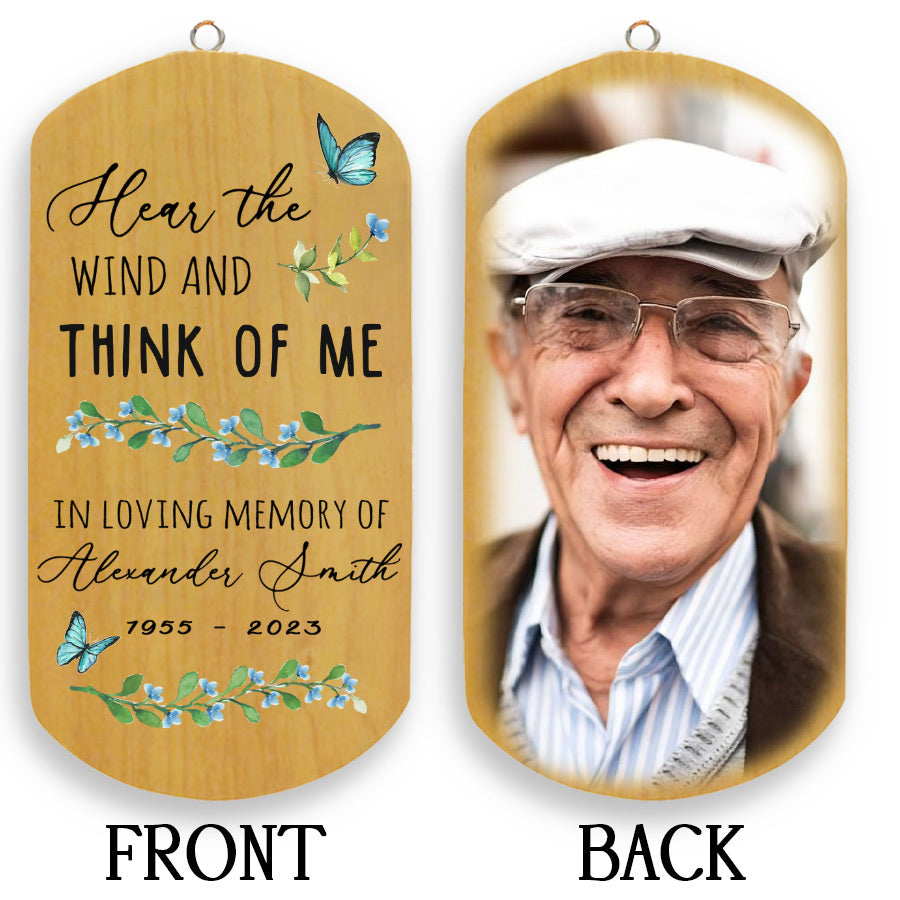 Hear the Wind Memorial Wind Chimes Personalized