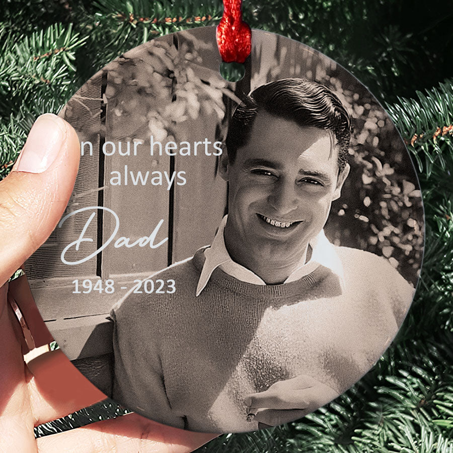 Dad Memorial Christmas Ornament