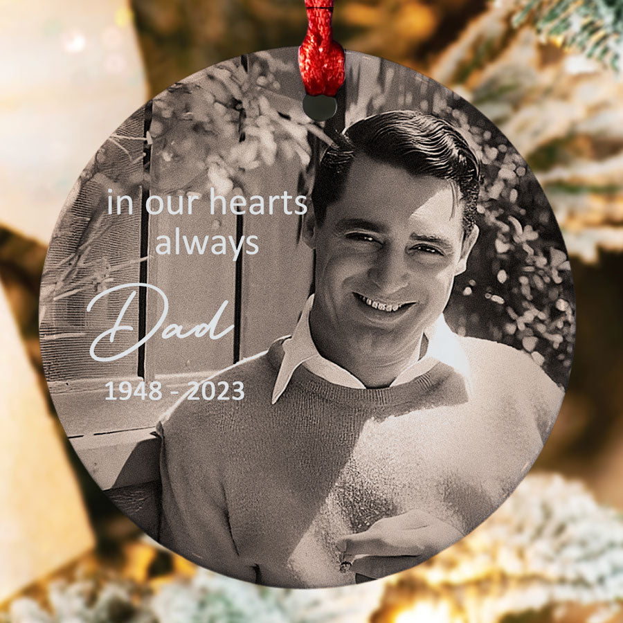 Dad Memorial Christmas Ornament