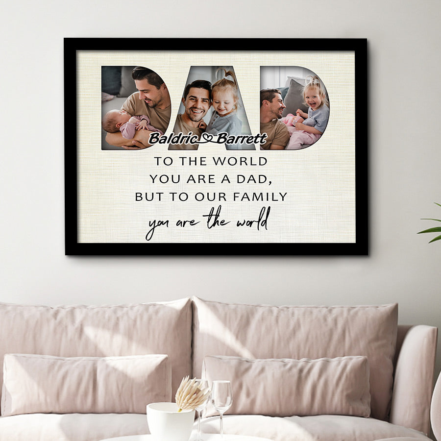 Dad Photo Collage | Father’S Day Photo Canvas | Photo Collage Prints ...
