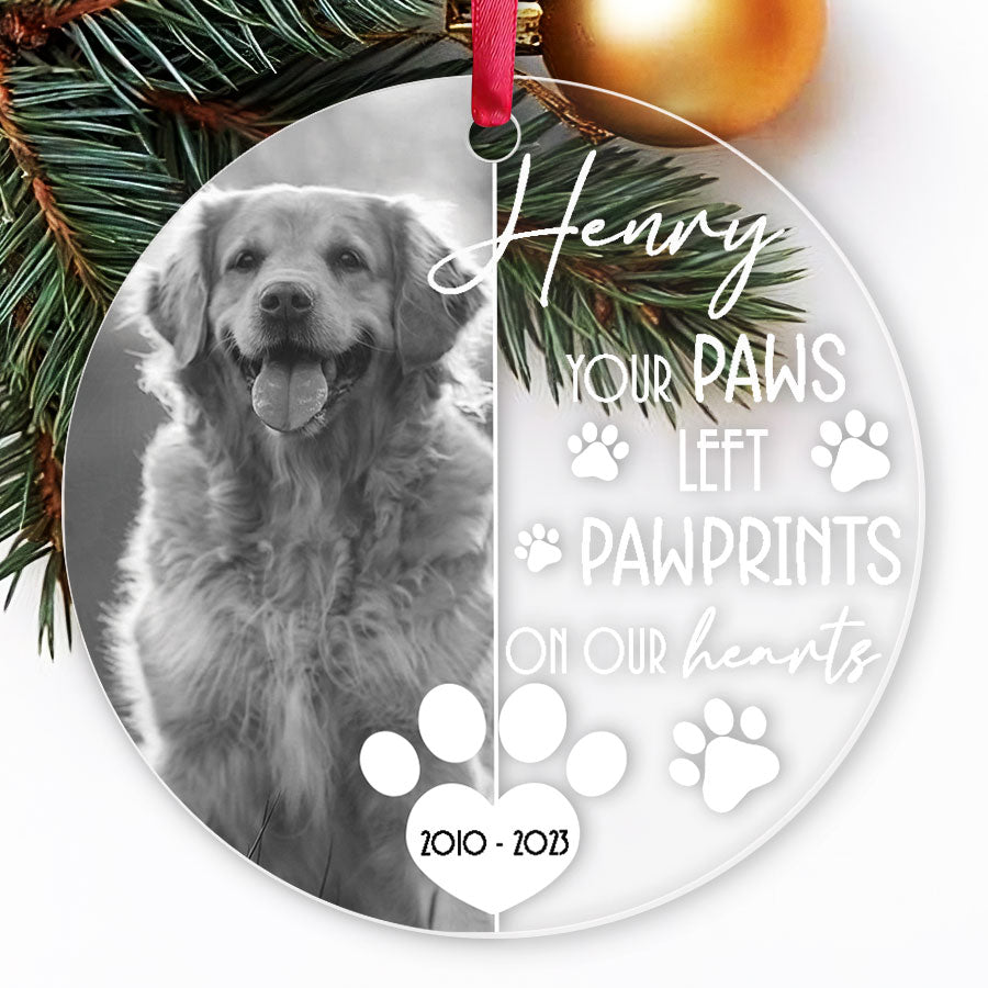 Dog Photo Memorial Ornament