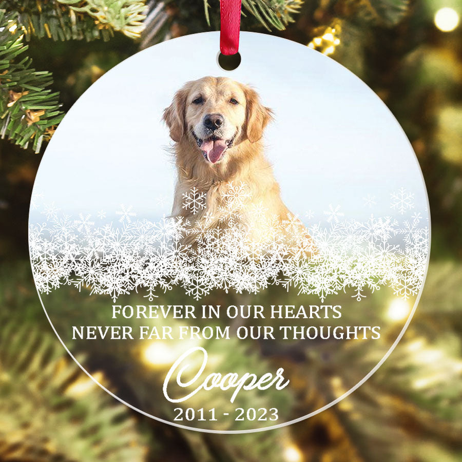 Forever in Our Hearts Dog Ornament