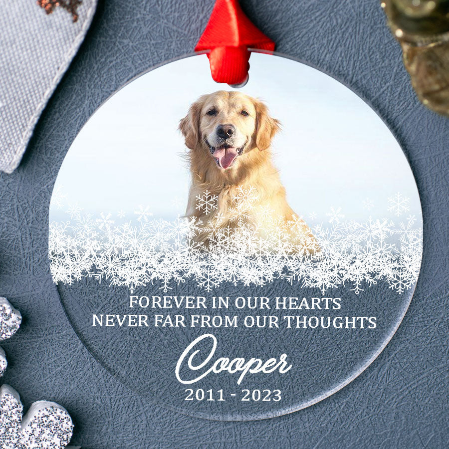 Forever in Our Hearts Dog Ornament