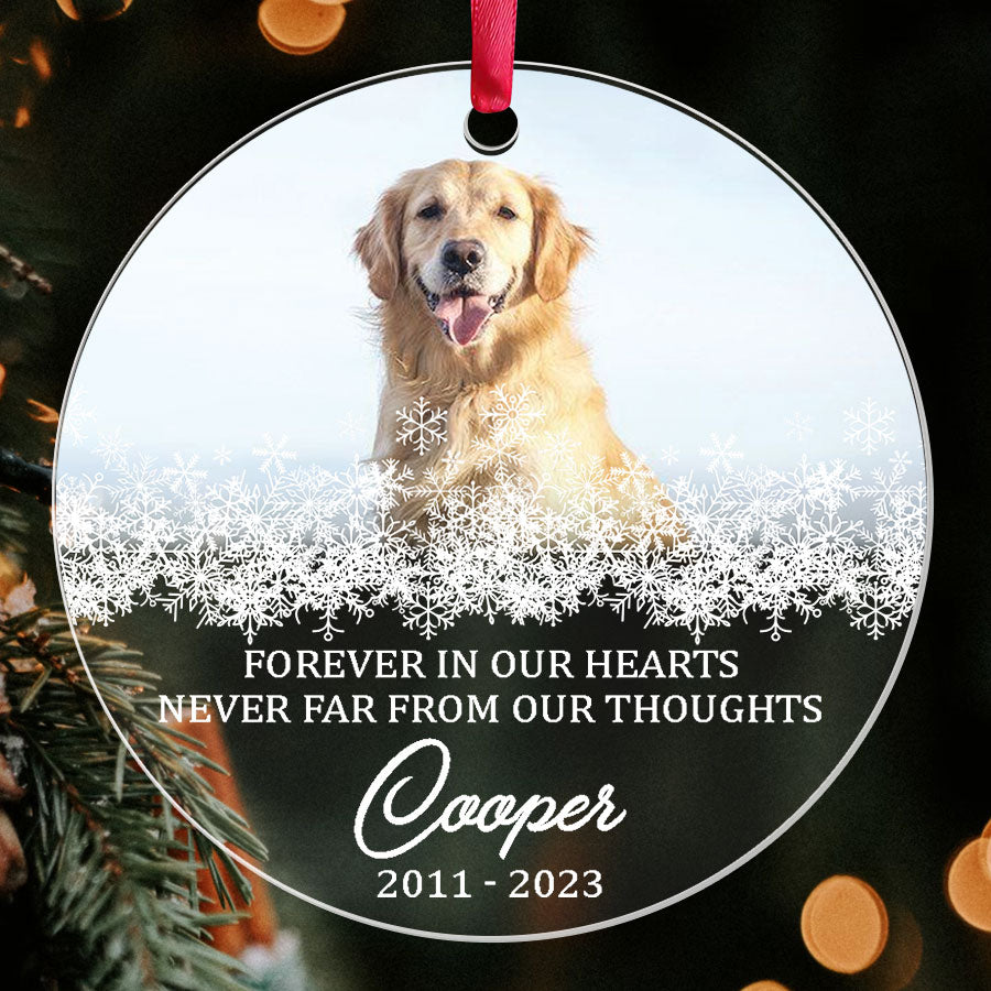 Forever in Our Hearts Dog Ornament