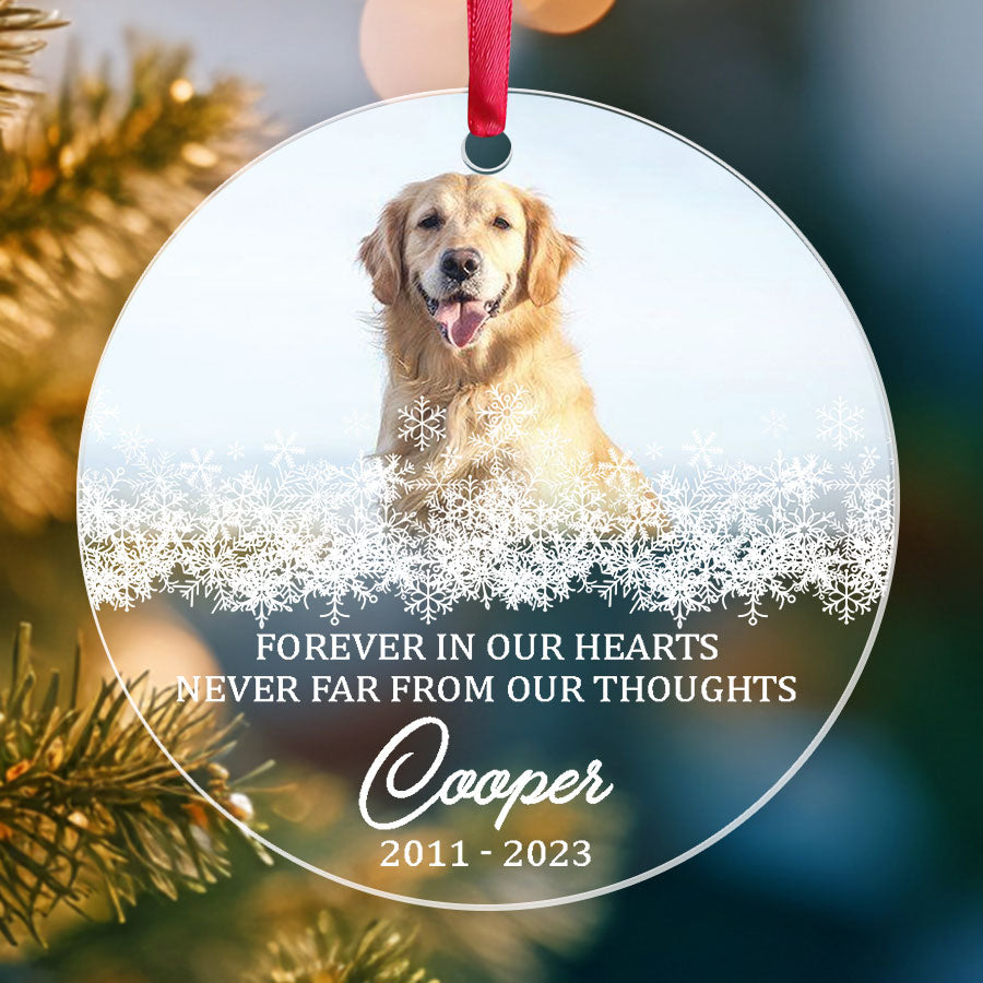 Forever in Our Hearts Dog Ornament