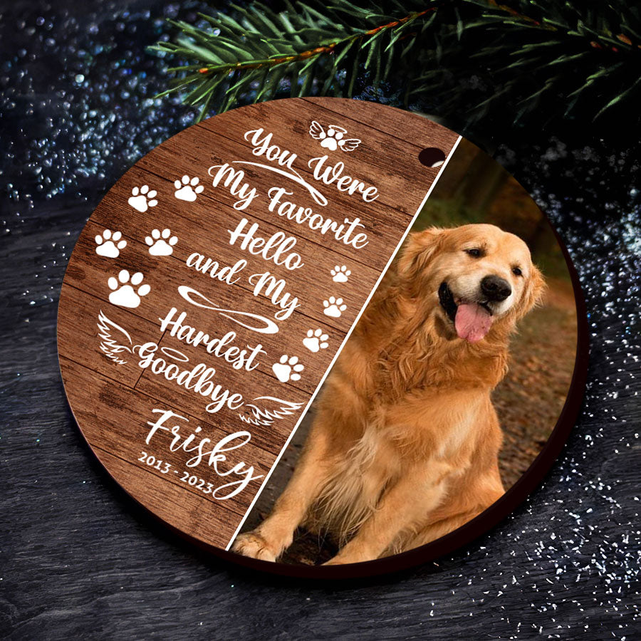 Dog Photo Christmas Ornament