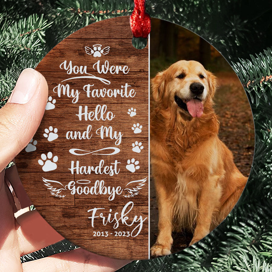 Dog Photo Christmas Ornament