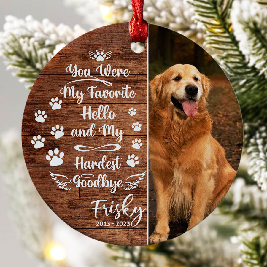 Dog Photo Christmas Ornament