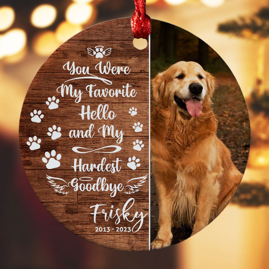 Dog Photo Christmas Ornament