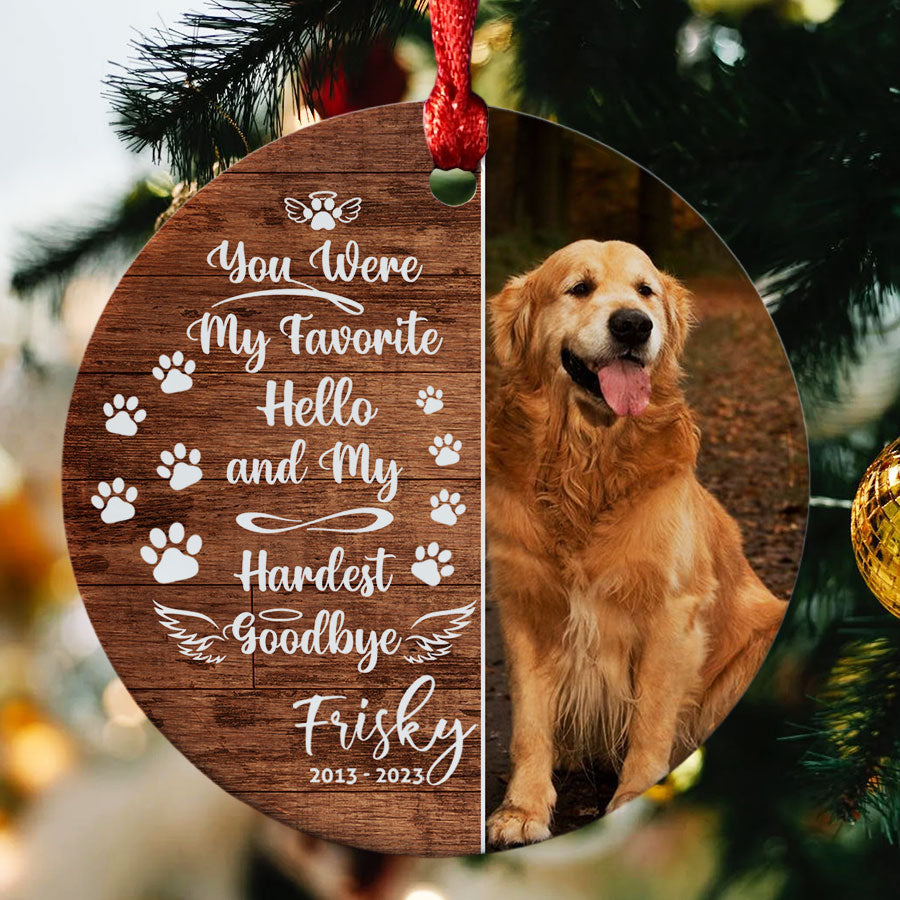 Dog Photo Christmas Ornament