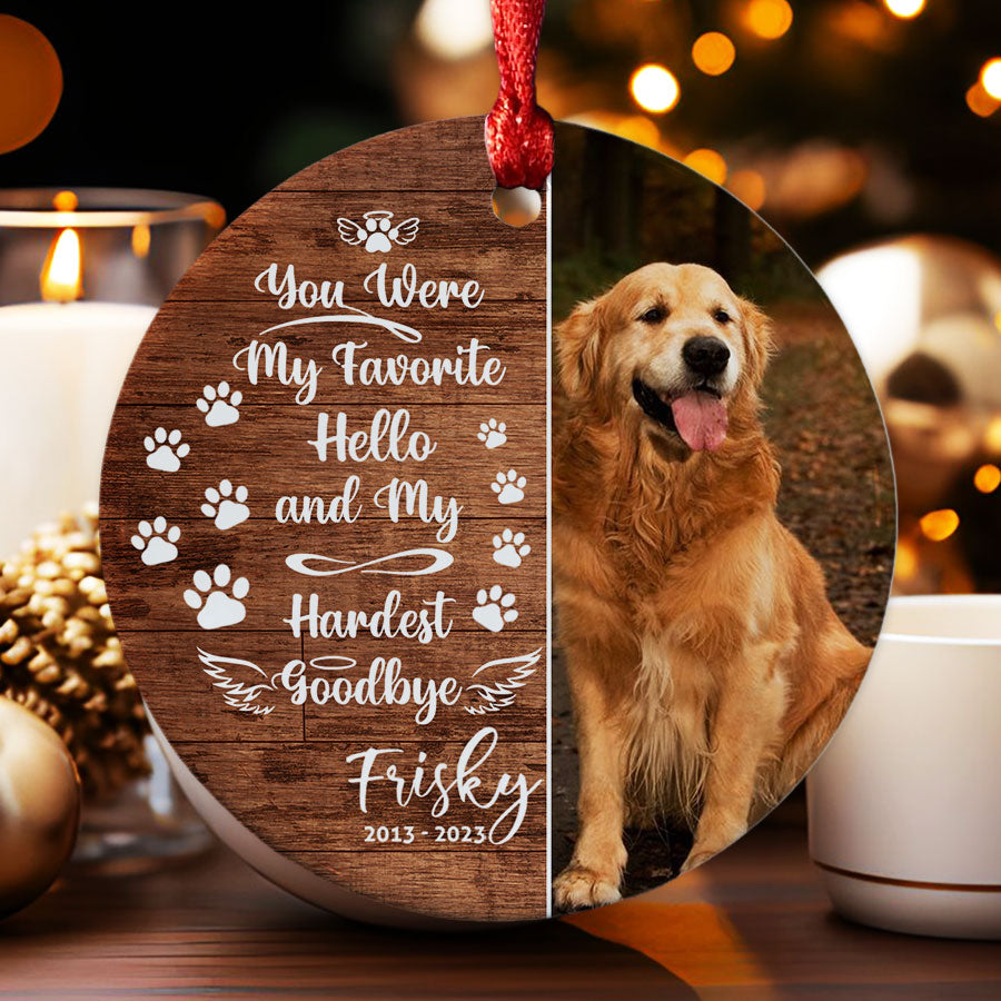 Dog Photo Christmas Ornament