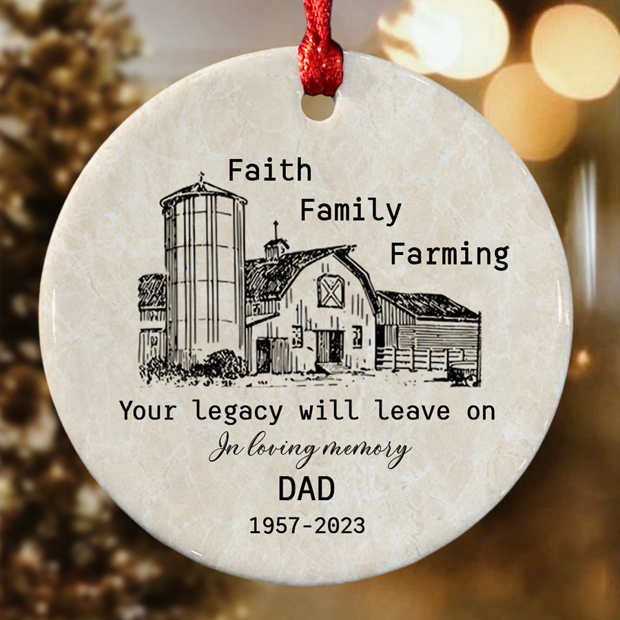 In Memory of Dad Ornaments