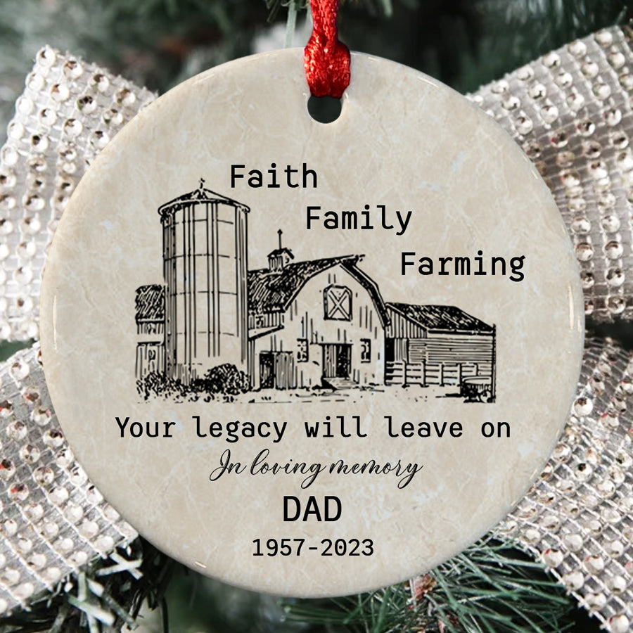 In Memory of Dad Ornaments