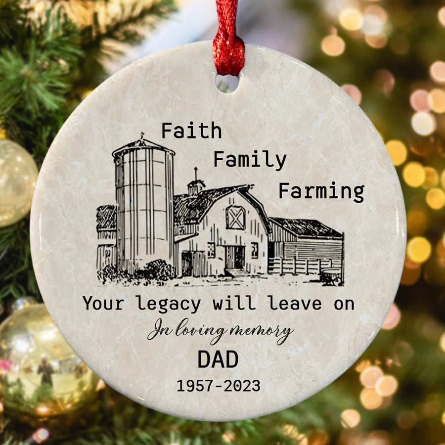 In Memory of Dad Ornaments