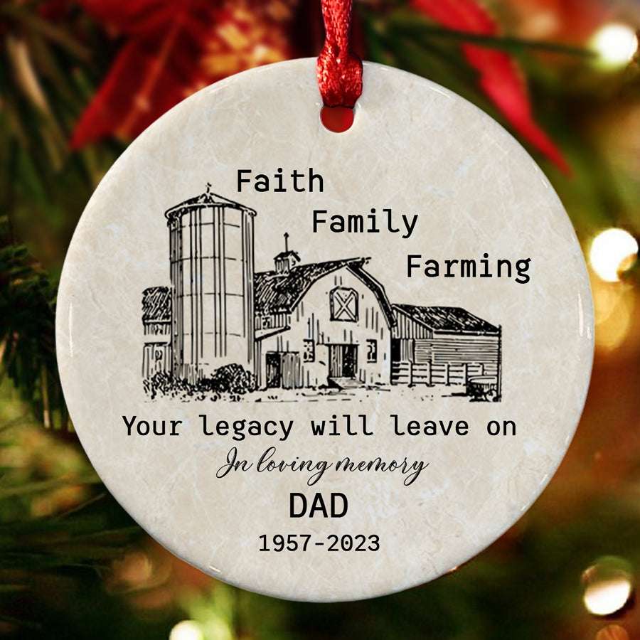 In Memory of Dad Ornaments