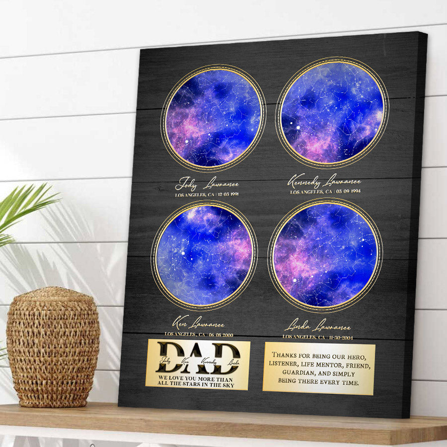 Father’S Day Canvas Prints | Fathers Day Canvas Print For Dad | Night ...