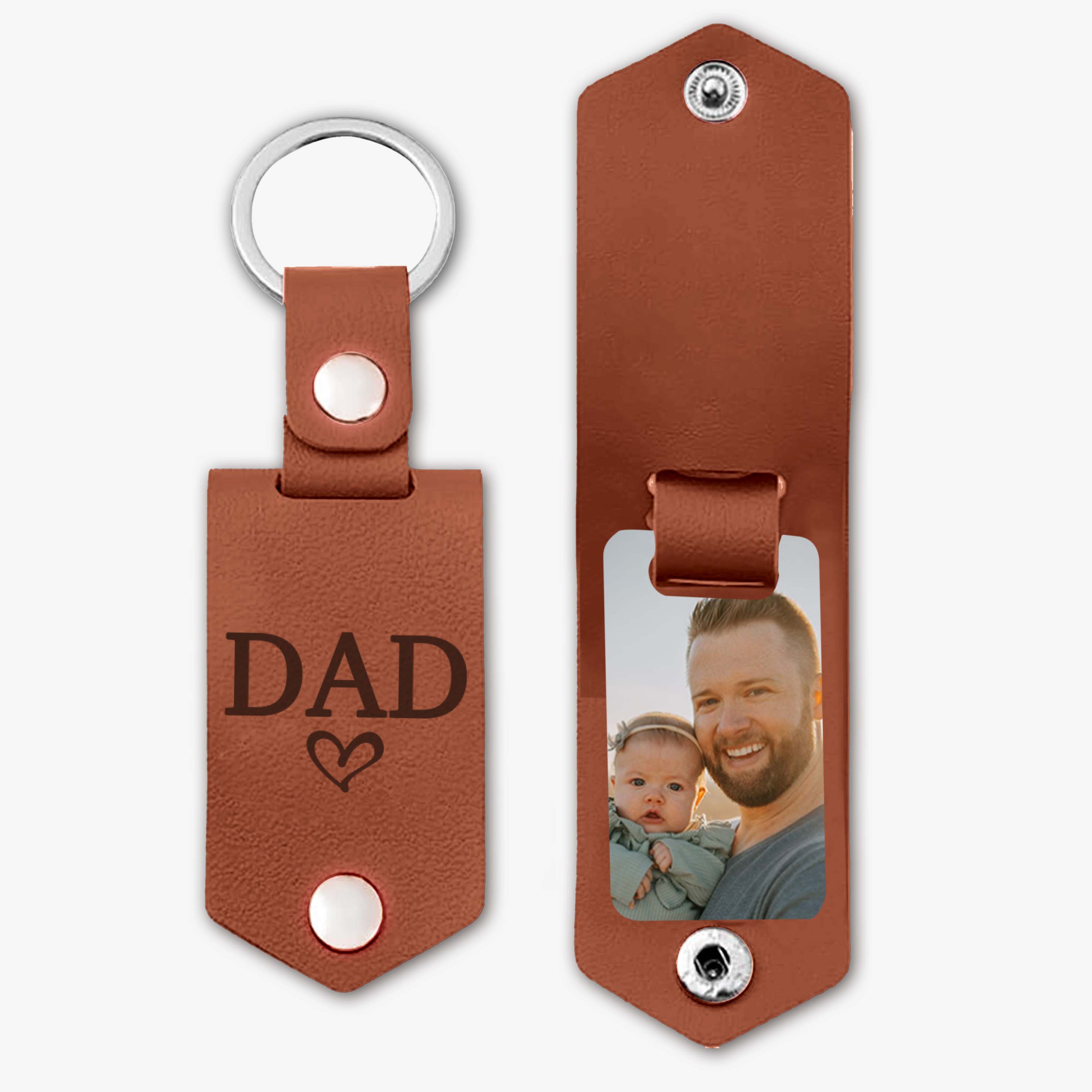 Personalized Dad Keychain