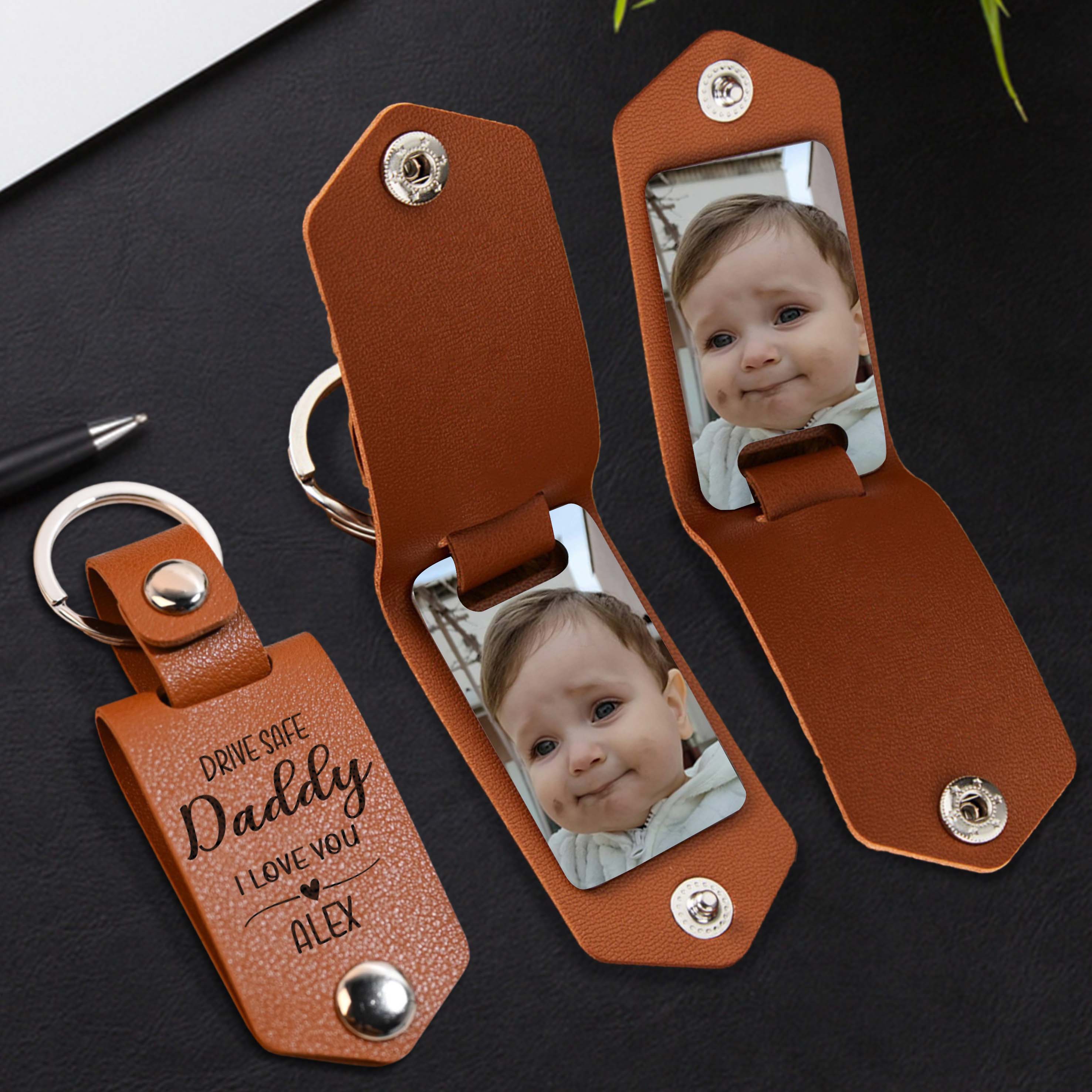 Dad Keychain With Picture