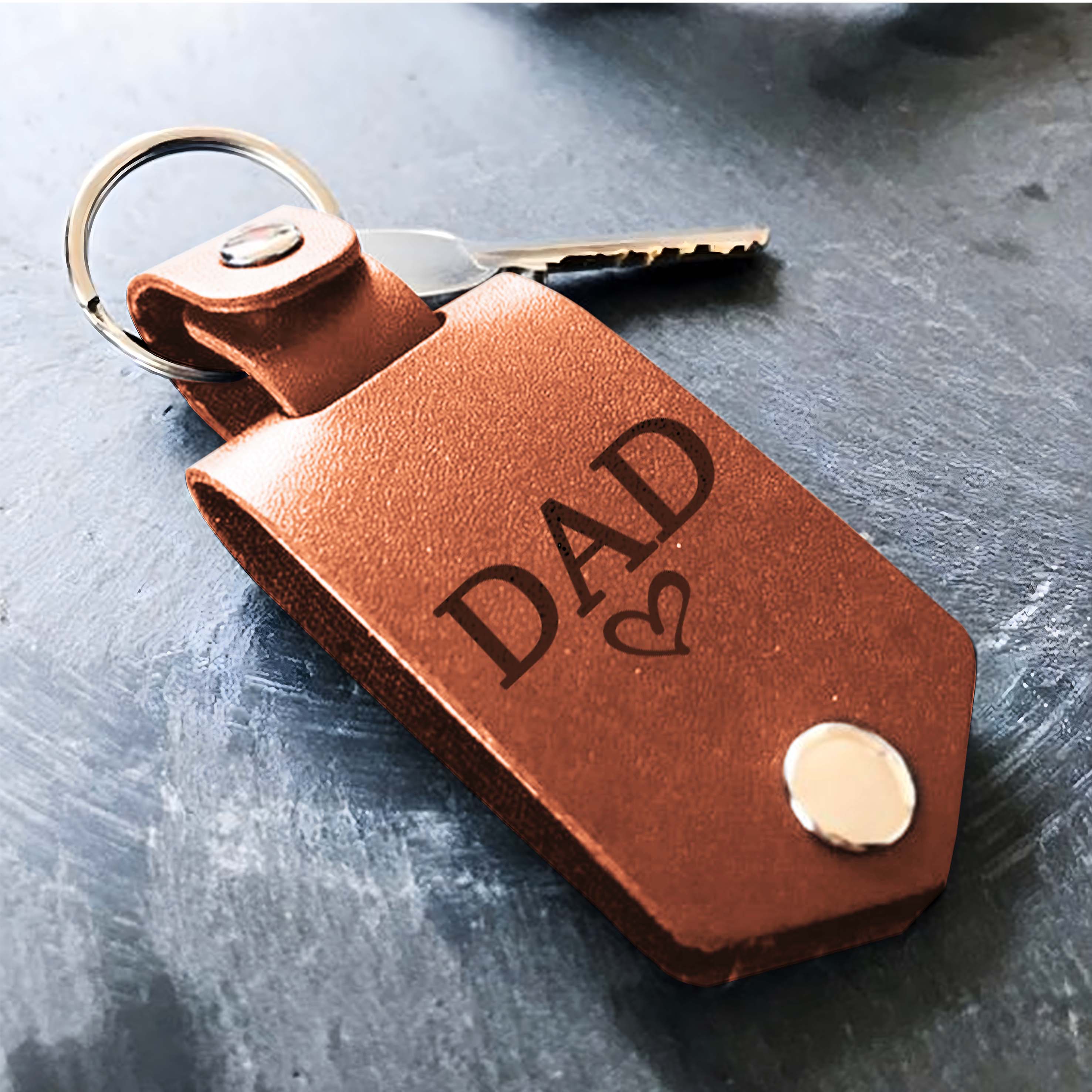 Personalized Dad Keychain