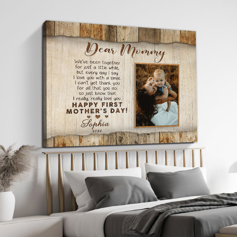 Dear Mommy New Mom Canvas