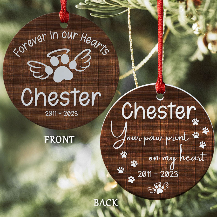 Personalized Pet Memorial Christmas Ornaments