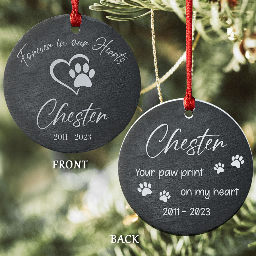 Forever in Our Hearts Dog Ornament