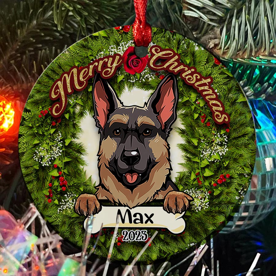 Personalized Ornaments With Dog