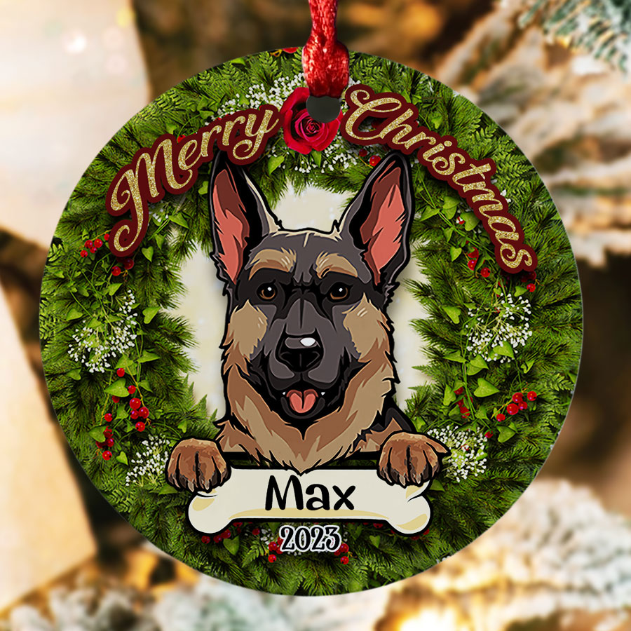 Personalized Ornaments With Dog