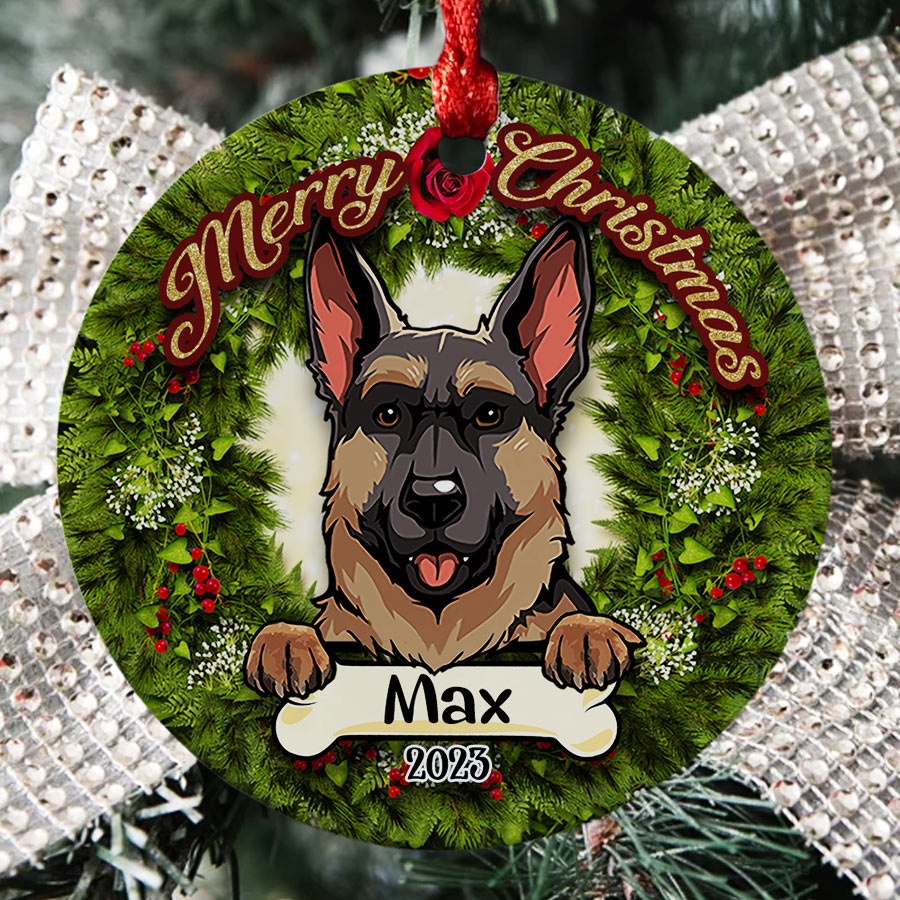 Personalized Ornaments With Dog