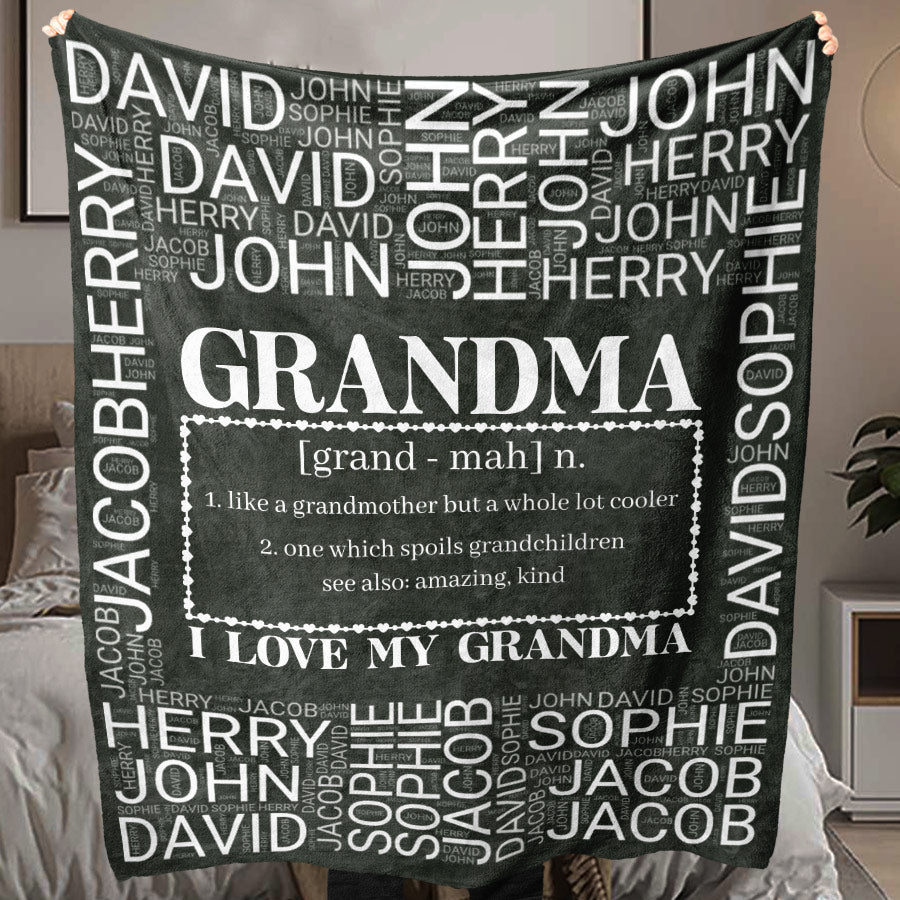 Mothers Day Blanket for Grandma