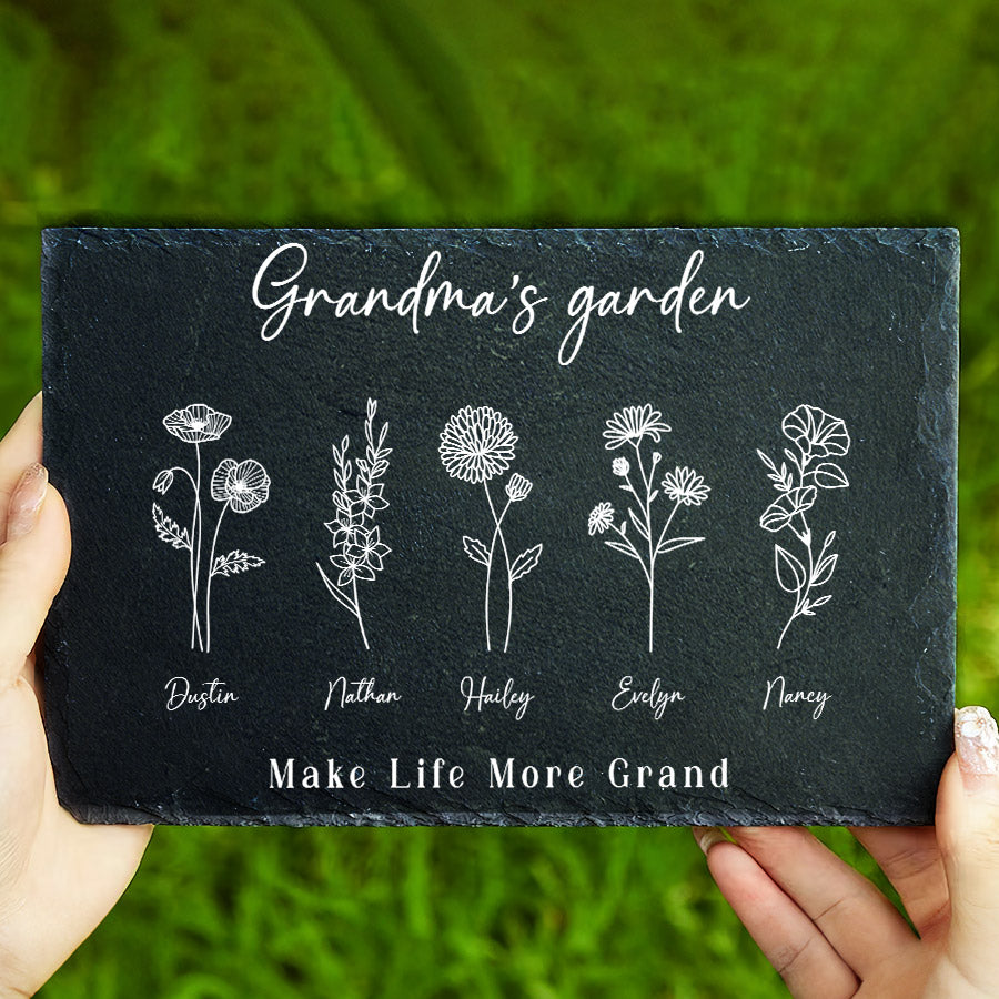 Custom Birth Flower Garden Gift