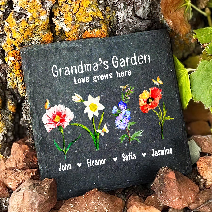 Personalized Grandma’s Garden Birth Month Flowers Gift