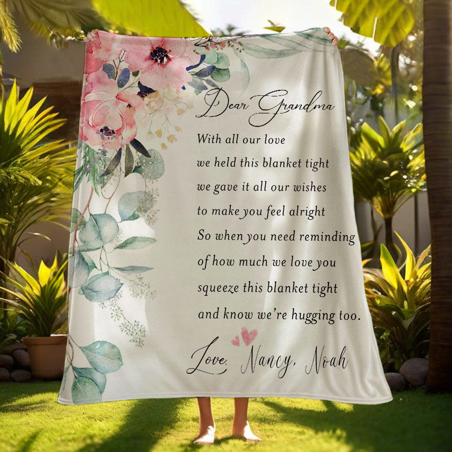 Grandmother Blankets Personalized
