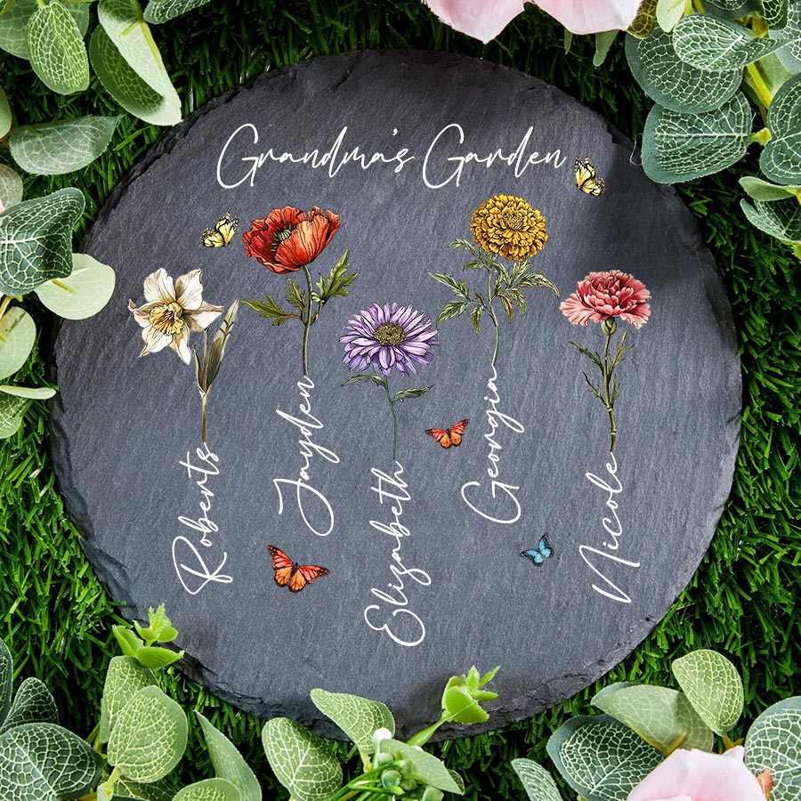 Custom Birth Flower Gifts for Grandma