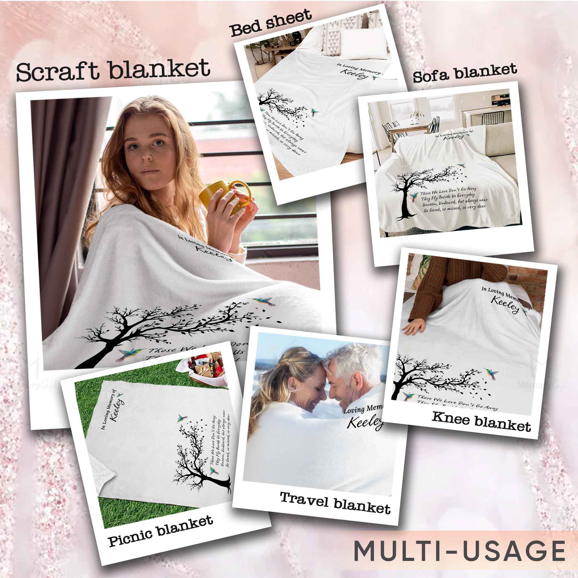 in loving memory blankets