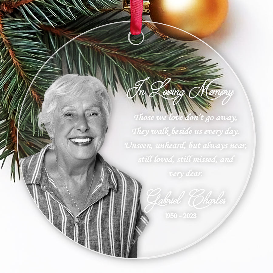 Custom Photo Memorial Ornament